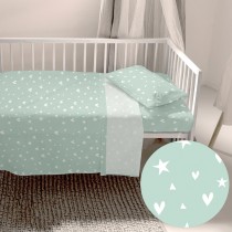 Jeu de draps HappyFriday HF Mini Fairy Dust Multicouleur Lit de bébé 2 Pièces