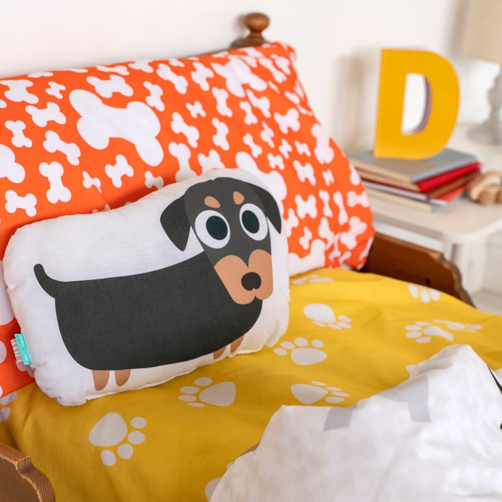 Duvet cover set HappyFriday Multicolour Single Dog 2 Pieces