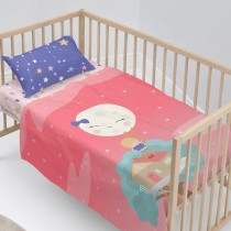 Jeu de draps HappyFriday Happynois Moon Dream Multicouleur Lit de bébé 2 Pièces