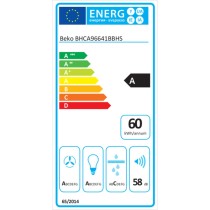 Hotte standard BEKO BHCA96641BBHS 90 cm 712 m3/h Noir