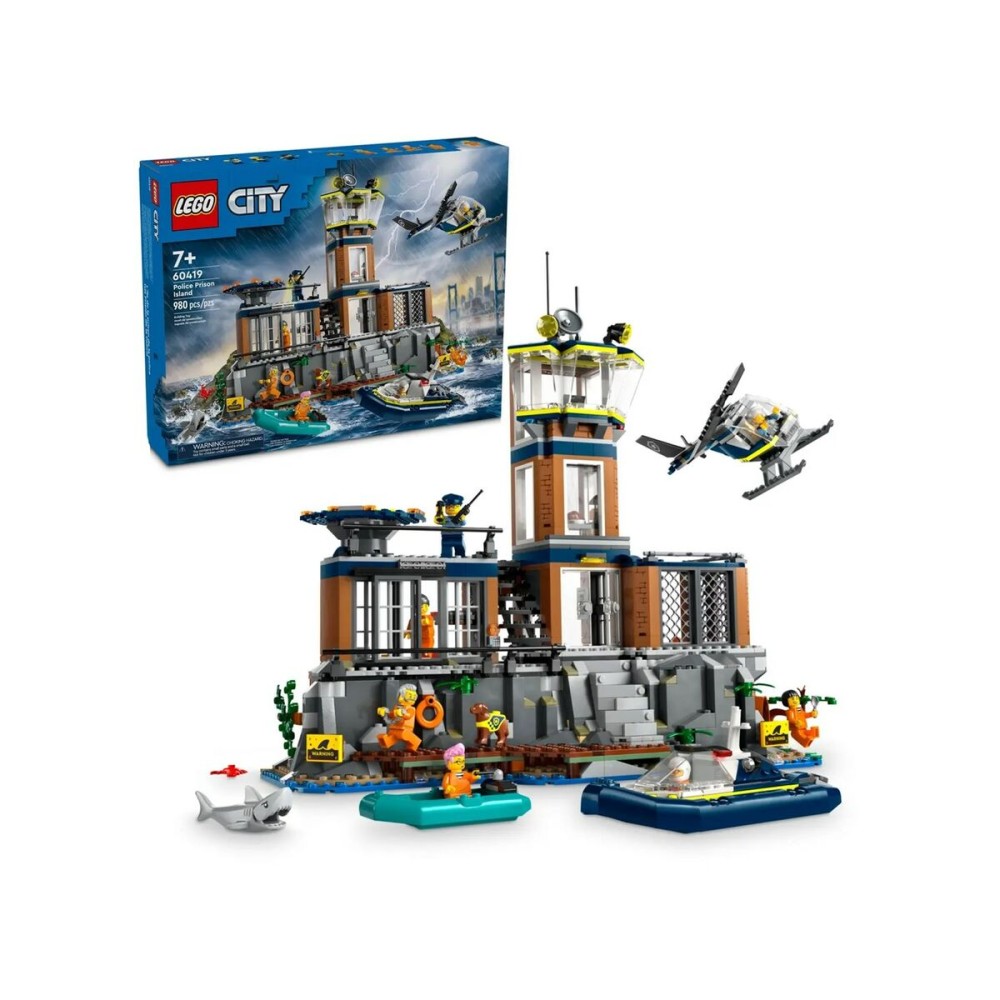 Konstruktionsspiel Lego 60419 Police Station Island Bunt 980 Stücke