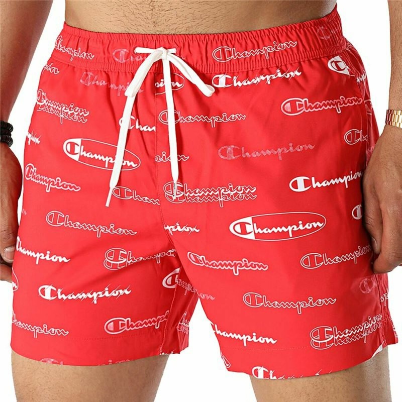 Herren Badehose Champion Beachshort Rot