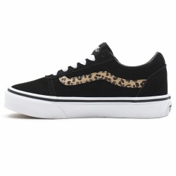 Jungen Sneaker Vans Ward Suede Schwarz Leopard