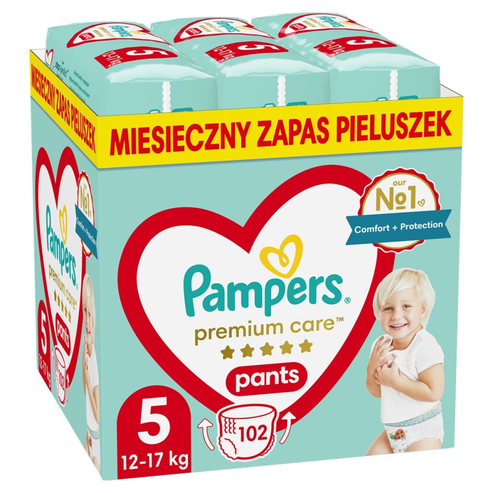 Couches jetables Pampers Premium 12-17 kg 5 (102 Unités)