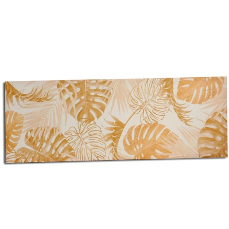 Leinwand Pflanzenblatt Gold 135 x 45 x 1,5 cm (6 Stück)