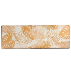 Leinwand Pflanzenblatt Gold 135 x 45 x 1,5 cm (6 Stück)