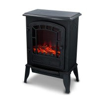 Dekorativer elektrischer Wandkamin Classic Fire Torino Schwarz 2000 W 56,5 x 24 x 38 cm