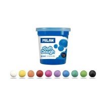 Pâte à modeler en argile Milan Soft dough 913510B Jaune Bleu Multicouleur 85 g Légumes (10 Unités)