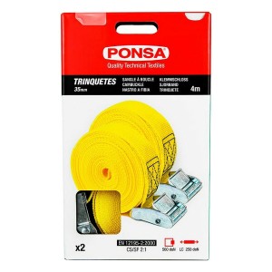 Ratsche Ponsa 027,048,035,108 Gelb 35 mm x 4 m 2 Stück