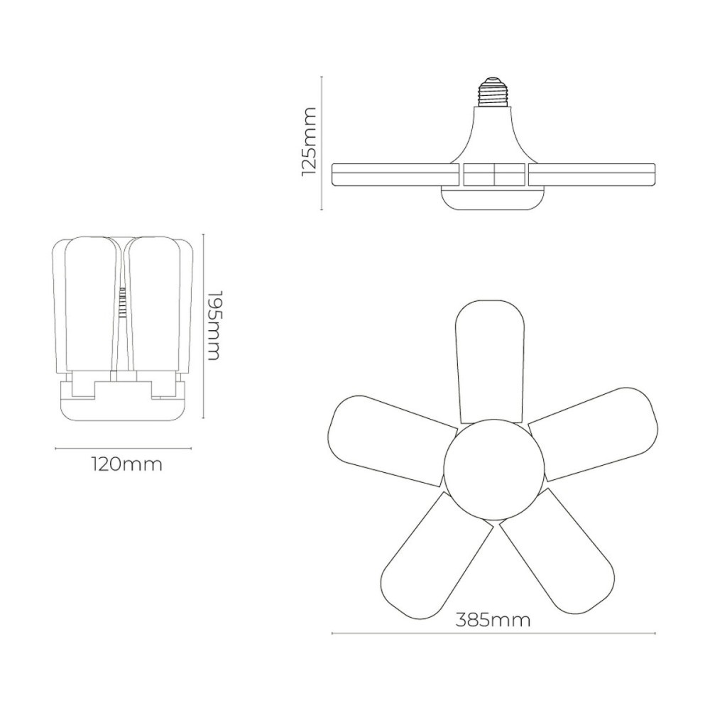 Lampe LED EDM 98909 45 W E27 4265 Lm Multidirectionnelle (6500 K)