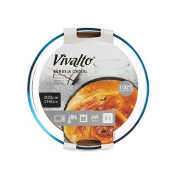 Baking tray Vivalto 45214 Transparent Borosilicate Glass 31,5 x 5 x 31,5 cm (6 Units)