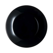 Assiette plate Luminarc Zelie Negro Noir verre Ø 25 cm (12 Unités)