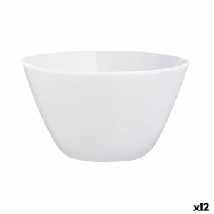 Bowl Luminarc Zelie White Glass (12 Units)