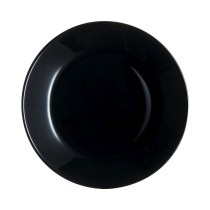 Dessert dish Luminarc Zelie Negro Black Glass Ø 18 cm (12 Units)