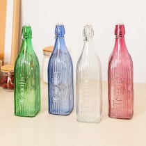 Bottle Quid Viba Pink Glass 1 L (12 Units)