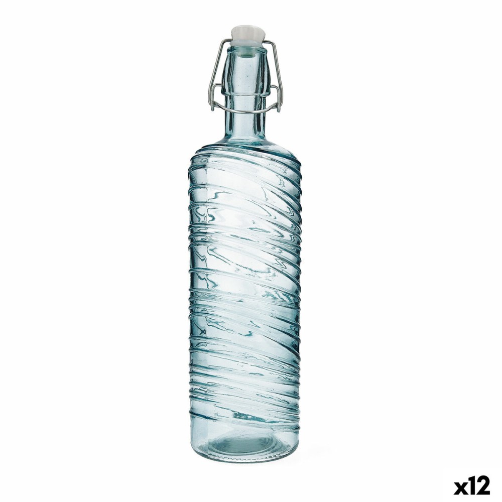 Bouteille Quid Aire Turquoise verre 1 L (12 Unités)