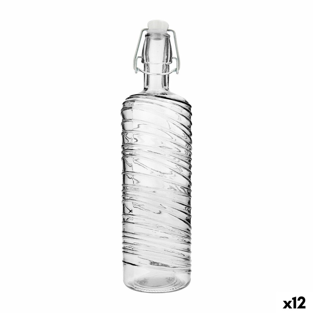 Flasche Quid Aire Durchsichtig Glas 1 L (12 Stück)