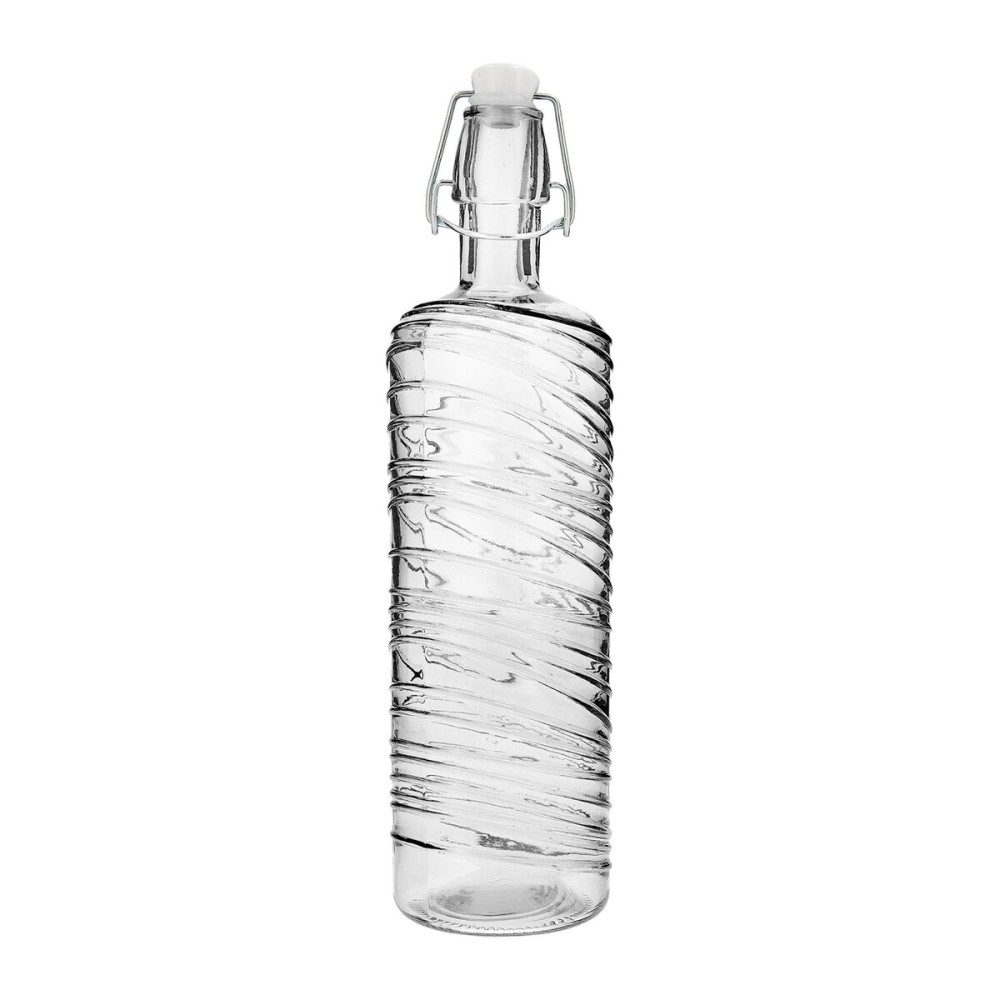 Bottle Quid Aire Transparent Glass 1 L (12 Units)