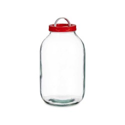 Jar Lid with handle Red polypropylene 5 L 16,5 x 29 x 16,5 cm (4 Units)