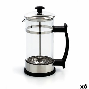 Kolben-Kaffeemaschine Quid Serenia Durchsichtig Glas Edelstahl 350 ml (6 Stück)