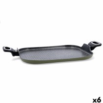 Grillplatte Quid Naturalia Schwarz Metall 39 x 28 cm (6 Stück)