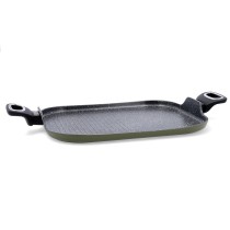 Plancha grill Quid Naturalia Noir Métal 39 x 28 cm (6 Unités)