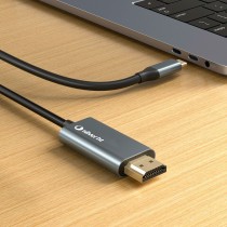 USB-C to HDMI Cable Silver HT LOGAN Black