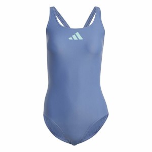 Women’s Bathing Costume Adidas 3 Bars Suit Blue