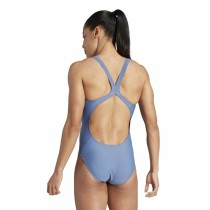 Maillot de bain femme Adidas 3 Bars Suit Bleu