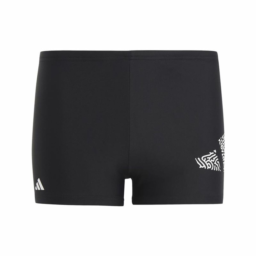 Jungen Badehose Adidas 3 Bar Schwarz