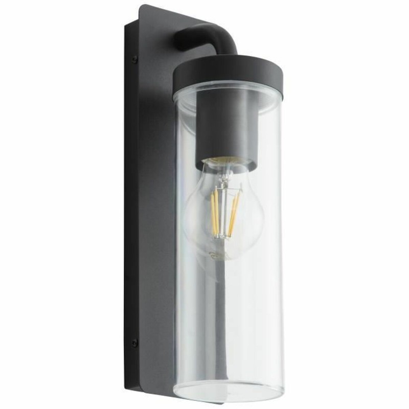 Wall Light Brilliant Aosta Black Metal Plastic 25 W E27