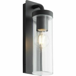 Wall Light Brilliant Aosta Black Metal Plastic 25 W E27