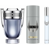 Men's Perfume Set Paco Rabanne Invictus 3 Pieces