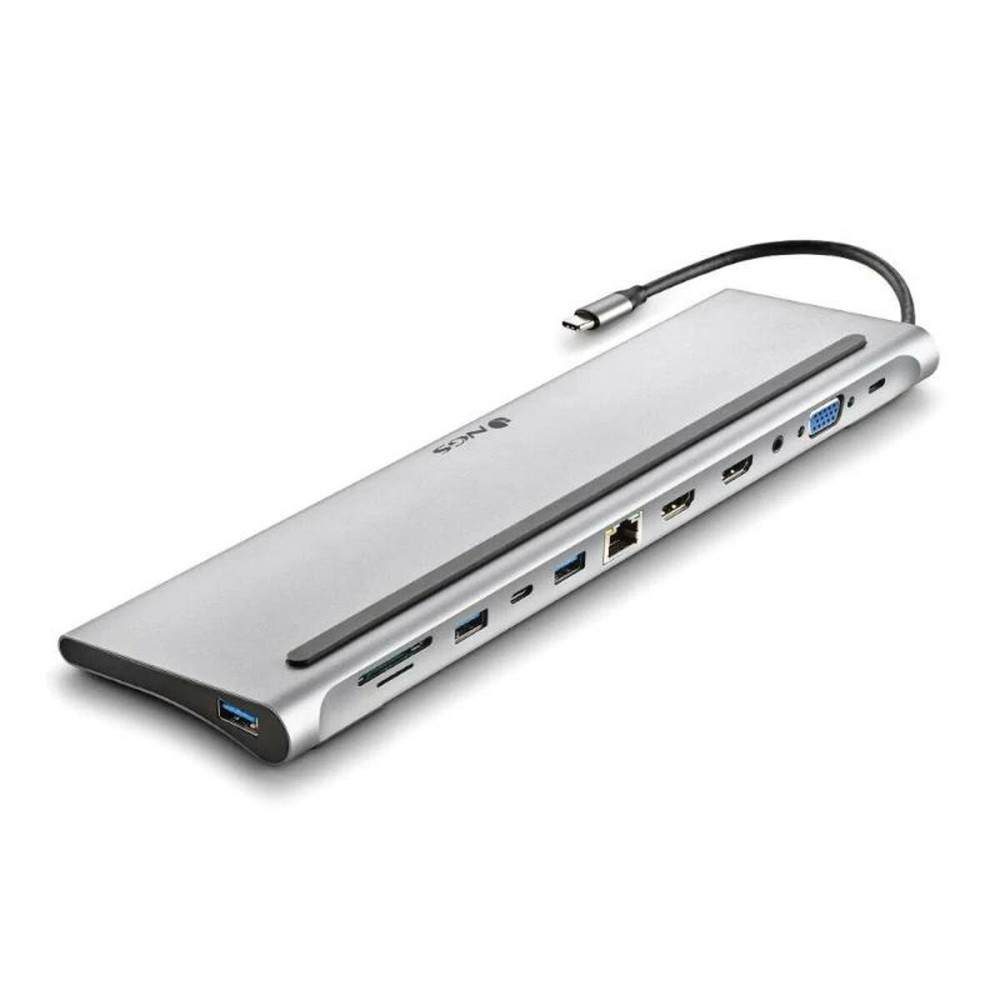 USB Hub NGS WONDERDOCK12 Grey Silver