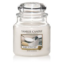 Duftkerze Yankee Candle Classic Medium Jar Candles Talkum-Puder 411 g