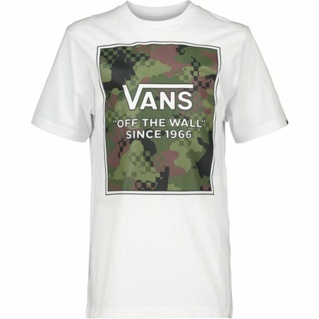 Herren Kurzarm-T-Shirt Vans Camo Check Weiß