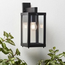 Wall Light Brilliant Gaia Exterior Black Metal 60 W E27