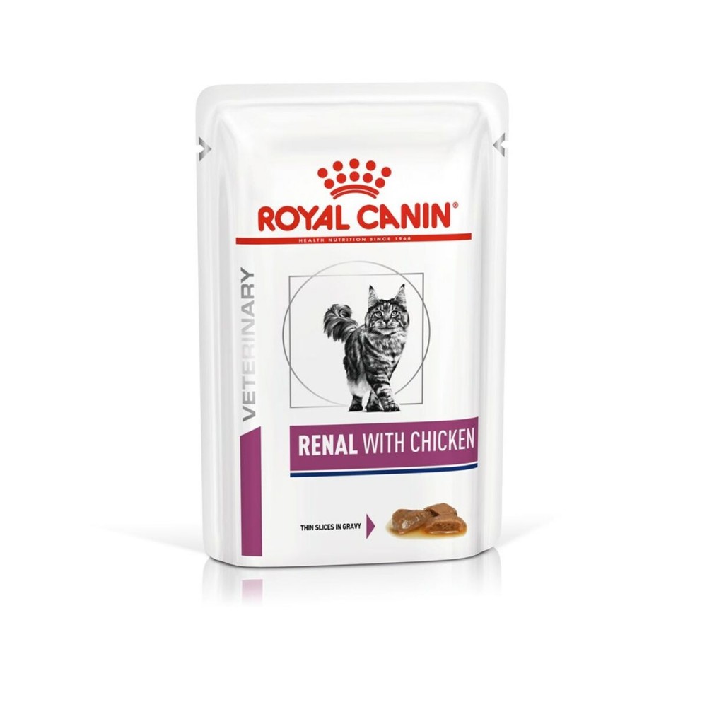 Katzenfutter Royal Canin Renal With Chicken Vögel Schwein 12 x 85 g