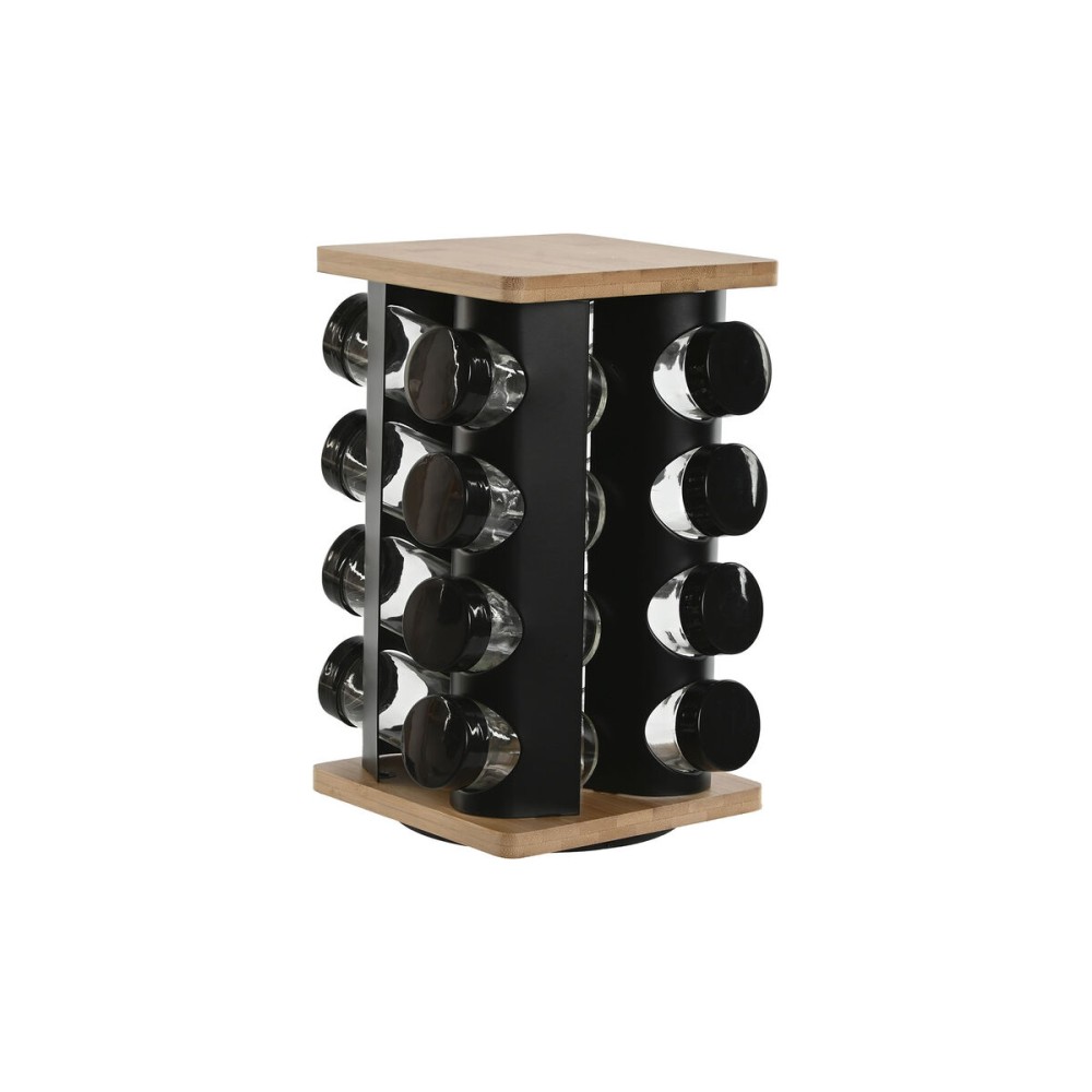 Bamboo Spice Rack Home ESPRIT 20 x 20 x 28 cm