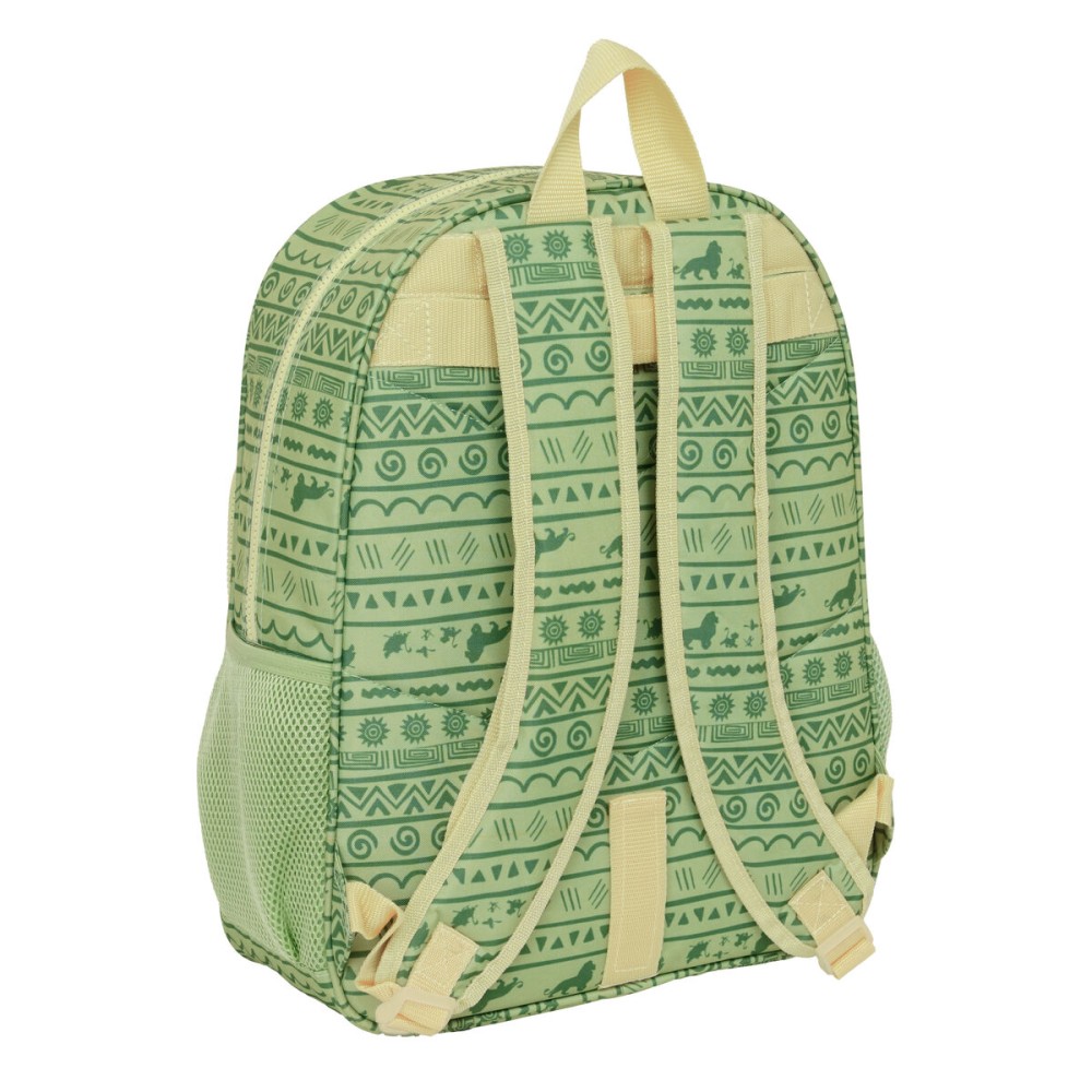 Schulrucksack Mufasa grün Beige 33 x 42 x 14 cm