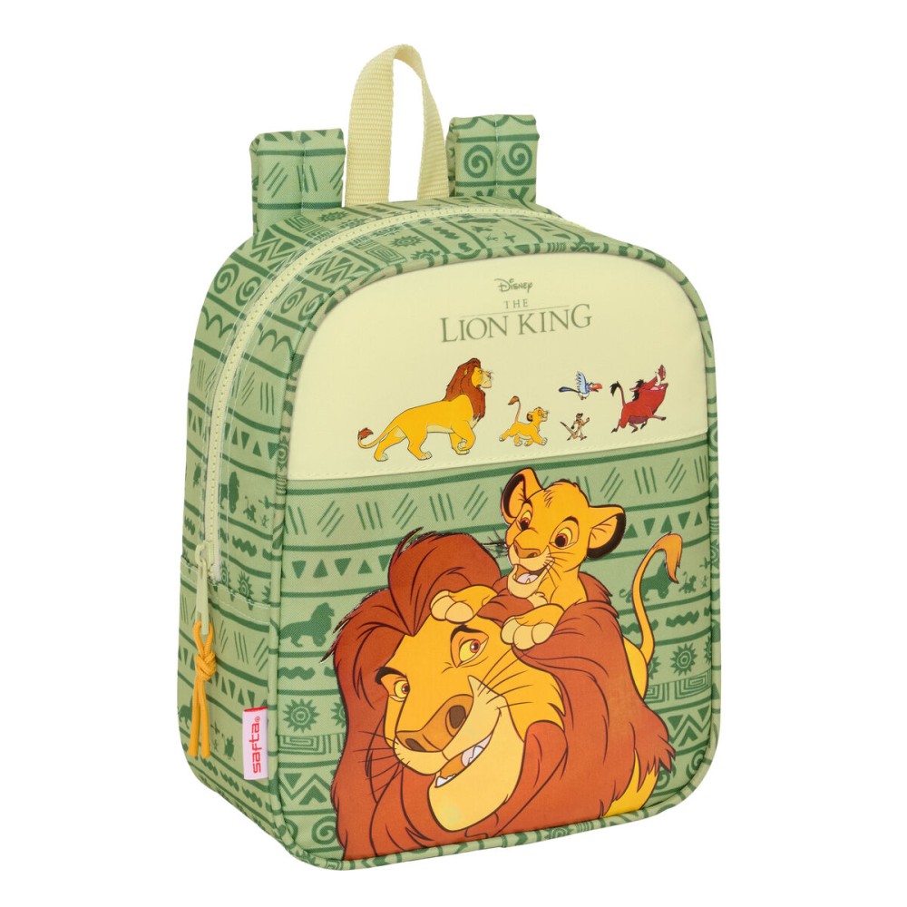 School Bag Mufasa Green Beige 22 x 27 x 10 cm