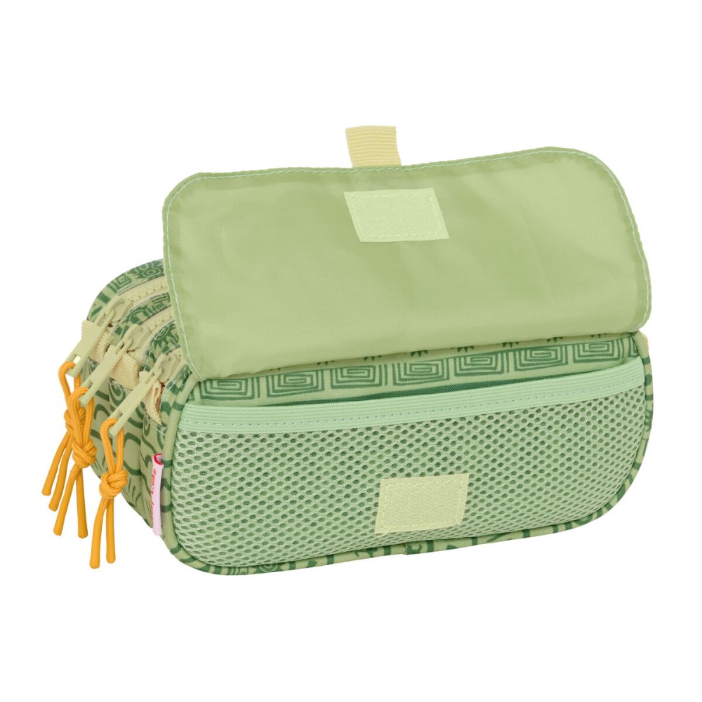 Triple Carry-all Mufasa Green Beige 21,5 x 10 x 8 cm