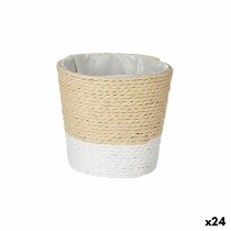 Planter Ibergarden 86443 White Rope Plastic 11 x 10,5 x 11 cm (24 Units)