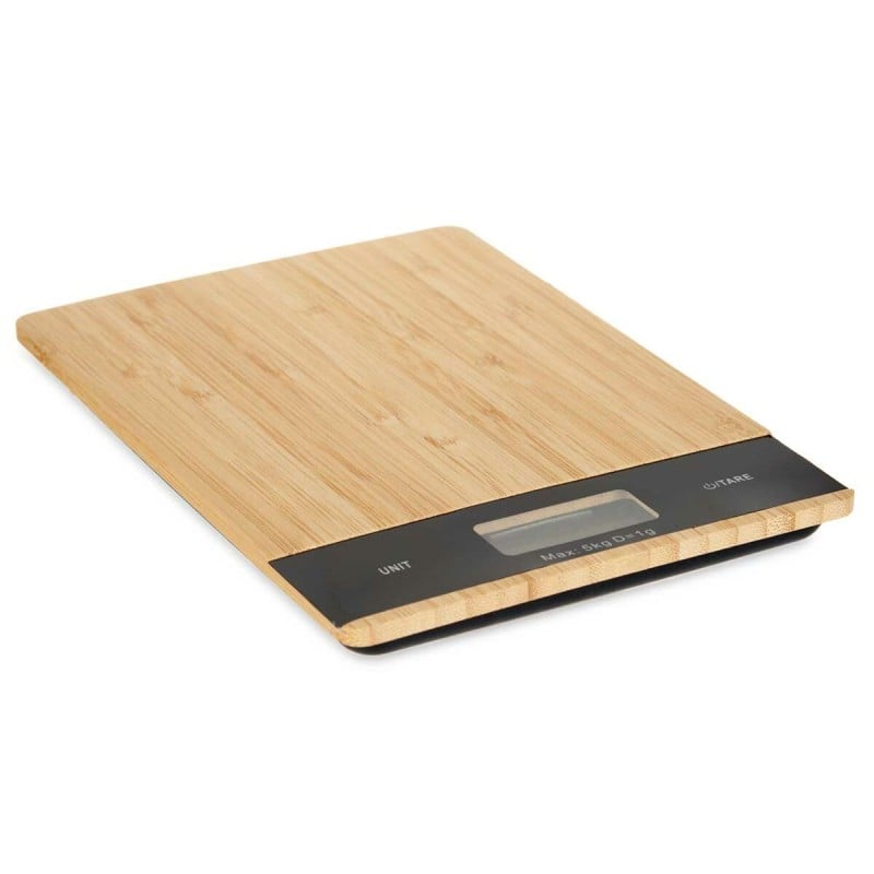 Digital Kitchen Scale 5 kg Black Natural 15 x 21,6 x 2 cm