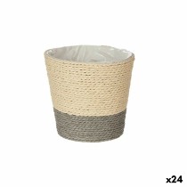 Blumentopf Grau Schnur Kunststoff 14 x 12,5 x 14 cm (24 Stück)