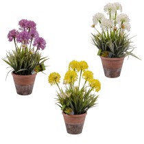 Decorative Plant Cork Ceramic Plastic 24 x 43 x 24 cm (8 Units)