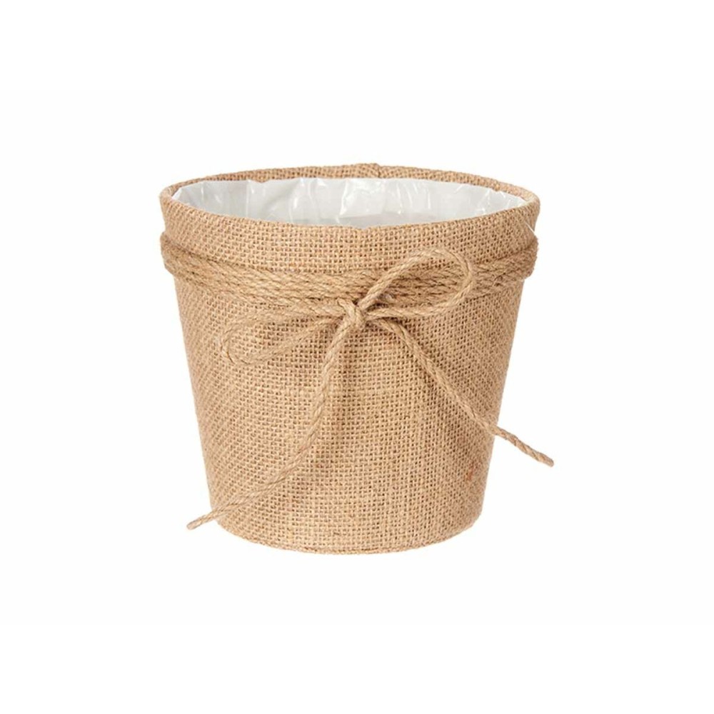 Cache-pot Ibergarden 86450 Marron Tissu Lien 16 x 15 x 16 cm (24 Unités)