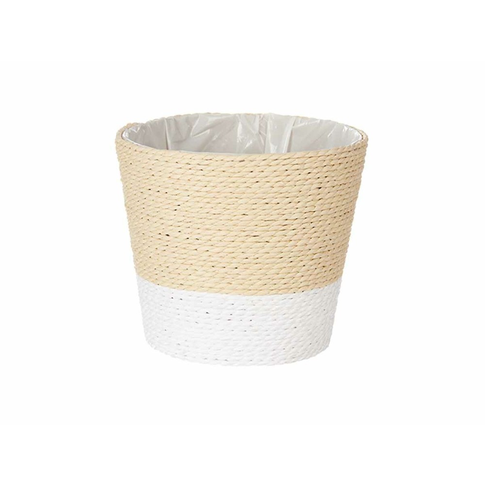 Cache-pot Ibergarden WY21-72 Blanc Corde Plastique 16 x 14,5 x 16 cm (24 Unités)