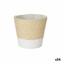 Planter Ibergarden 86440 White Rope Plastic 14 x 12,5 x 14 cm (24 Units)