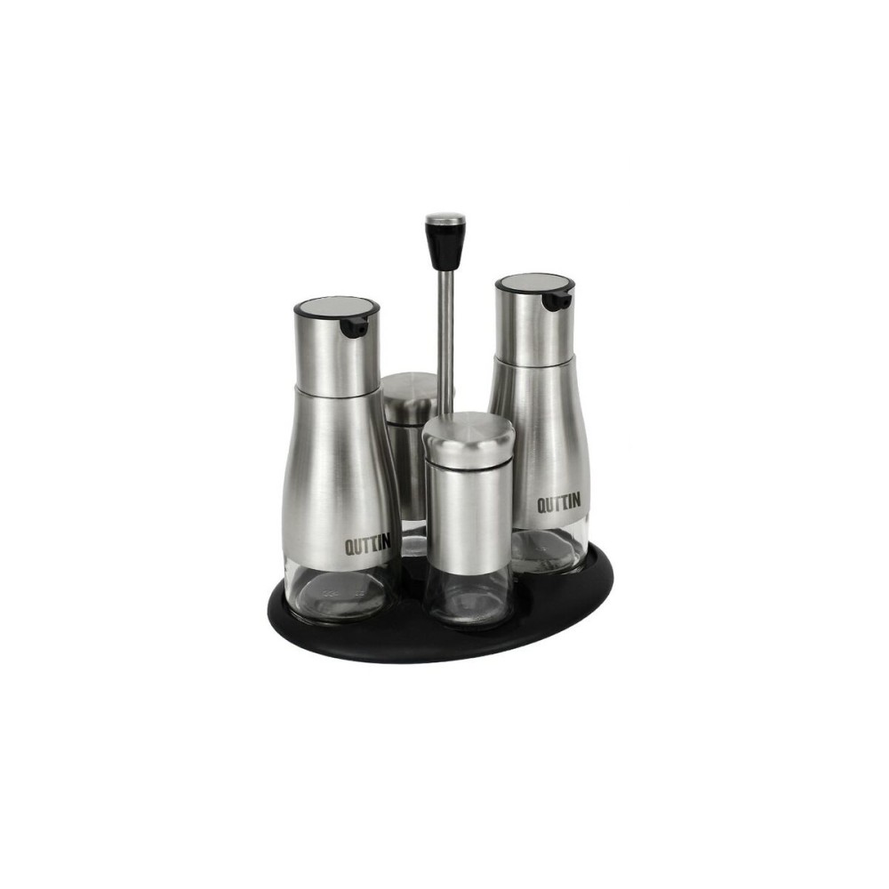 Condiment Set Quttin Stainless steel (8 Units)